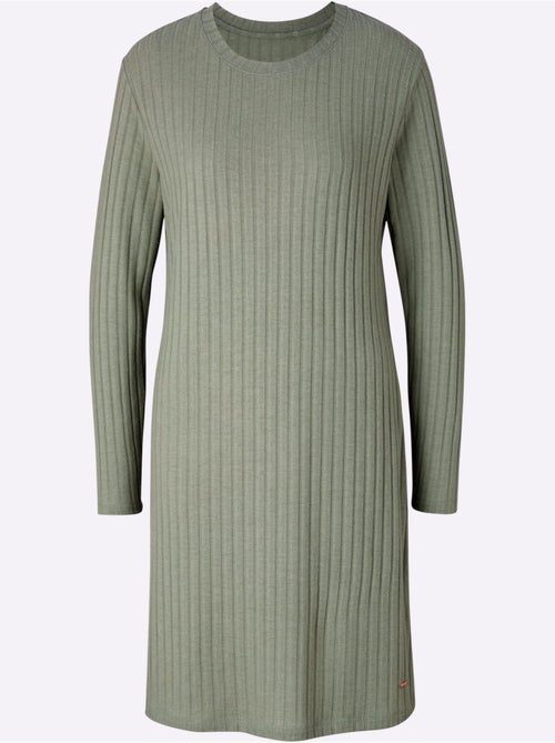 T-shirt Long Qualité Côtelée Confortable - Taille Standard - Witt - Kiabi