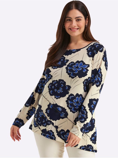 T-shirt Long Style Superposé - Taille Standard - Sheego - Kiabi