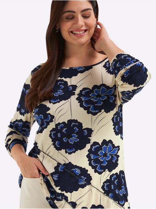 T-shirt Long Style Superposé - Taille Standard - Sheego - Kiabi