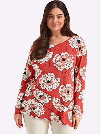 T-shirt Long Style Superposé - Taille Standard - Sheego