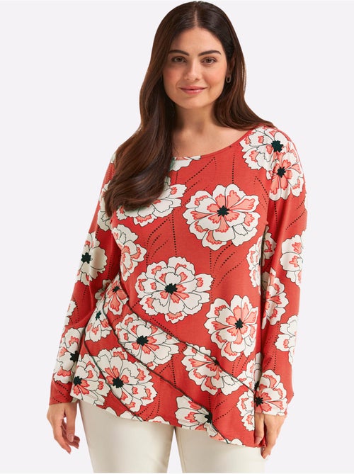 T-shirt Long Style Superposé - Taille Standard - Sheego - Kiabi