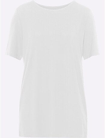 T-shirt Long Viscose Douce Et Fluide - Taille Standard - Moda Vilona