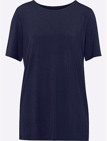 T-shirt Long Viscose Douce Et Fluide - Taille Standard - Moda Vilona