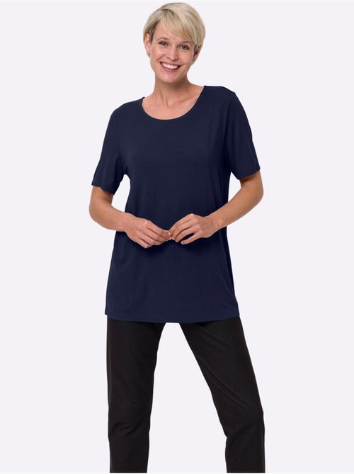 T-shirt Long Viscose Douce Et Fluide - Taille Standard - Moda Vilona - Kiabi