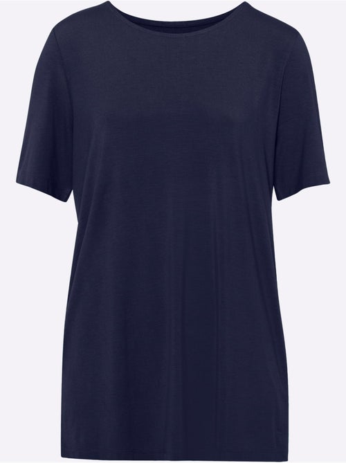 T-shirt Long Viscose Douce Et Fluide - Taille Standard - Moda Vilona - Kiabi