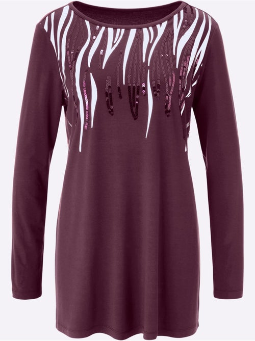 T-shirt Long Viscose Douce Et Fluide - Taille Standard - Moda Vilona - Kiabi T-shirt Long Viscose Douce Et Fluide - Taille Standard - Moda Vilona - Kiabi