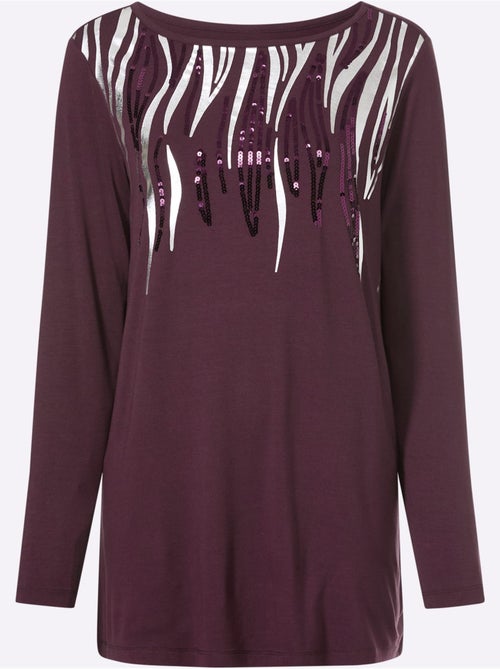 T-shirt Long Viscose Douce Et Fluide - Taille Standard - Moda Vilona - Kiabi T-shirt Long Viscose Douce Et Fluide - Taille Standard - Moda Vilona - Kiabi