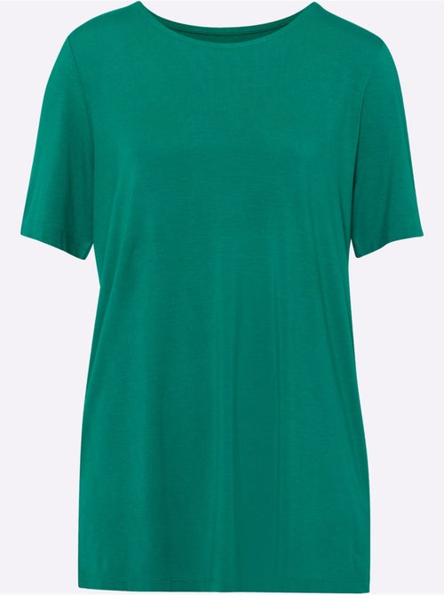 T-shirt Long Viscose Douce Et Fluide - Taille Standard - Moda Vilona - Kiabi T-shirt Long Viscose Douce Et Fluide - Taille Standard - Moda Vilona - Kiabi
