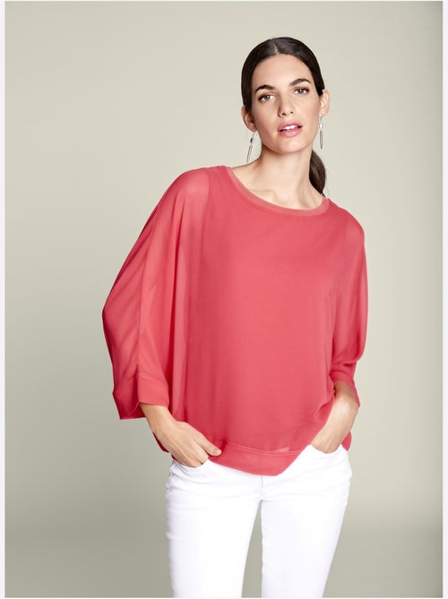 T-shirt Look Ample Tendance - Taille Standard - helline - Kiabi