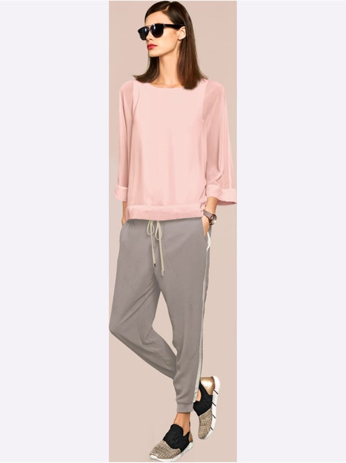 T-shirt Look Ample Tendance - Taille Standard - helline - Kiabi