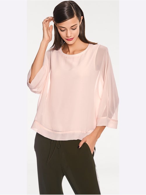 T-shirt Look Ample Tendance - Taille Standard - helline - Kiabi