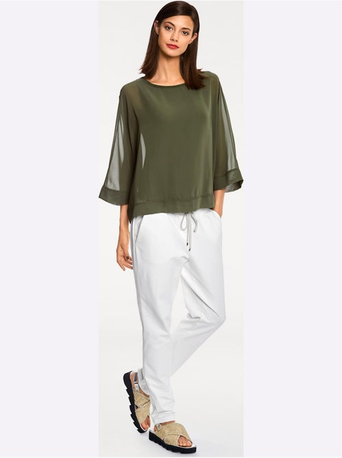 T-shirt Look Ample Tendance - Taille Standard - helline - Kiabi