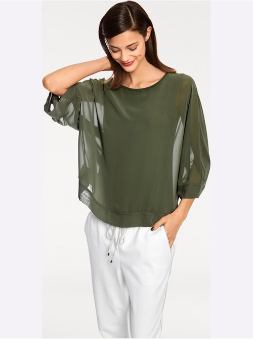 T-shirt Look Ample Tendance - Taille Standard - helline - Kiabi