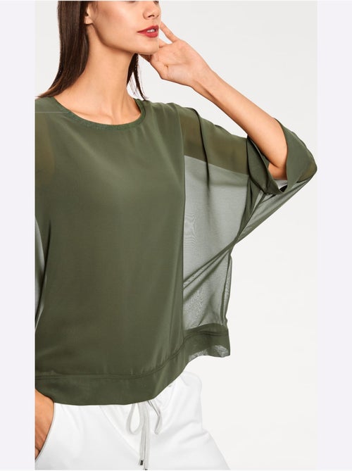 T-shirt Look Ample Tendance - Taille Standard - helline - Kiabi