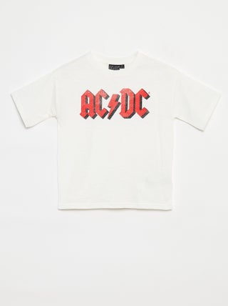 T-shirt loose à manches courtes 'AC/DC'