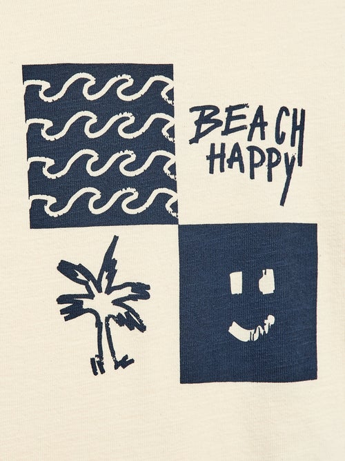 T-shirt loose à manches courtes imprimé - Kiabi