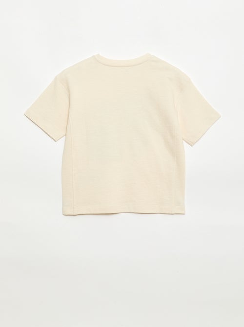 T-shirt loose à manches courtes imprimé - Kiabi