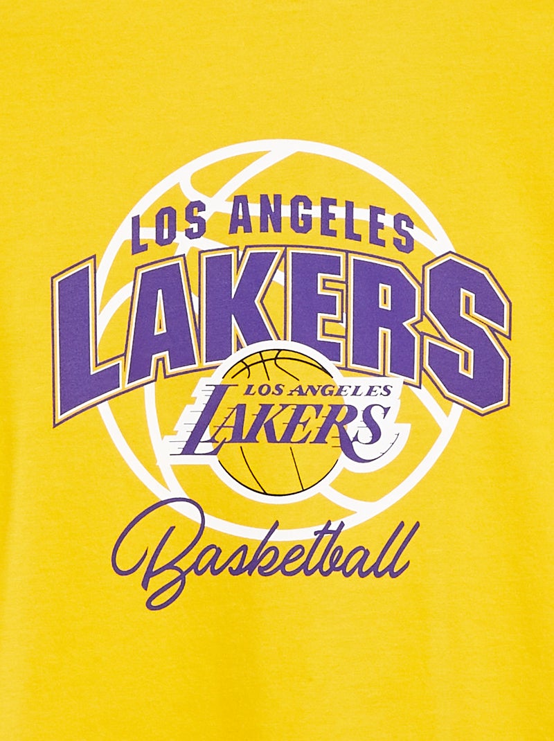 T-shirt loose à manches courtes 'NBA' Jaune - Kiabi