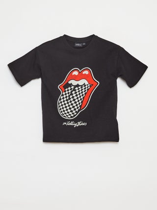 T-shirt loose à manches courtes 'Rolling Stones'