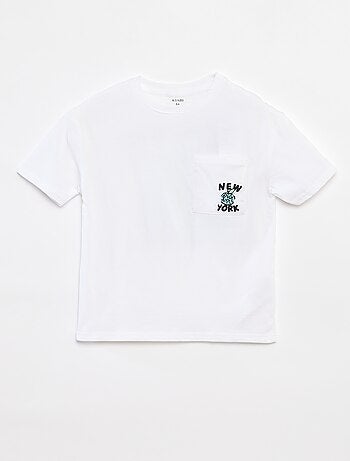 T-shirt loose avec poche poitrine
