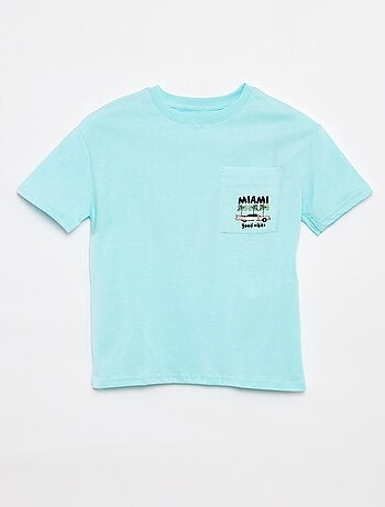 T-shirt loose avec poche poitrine