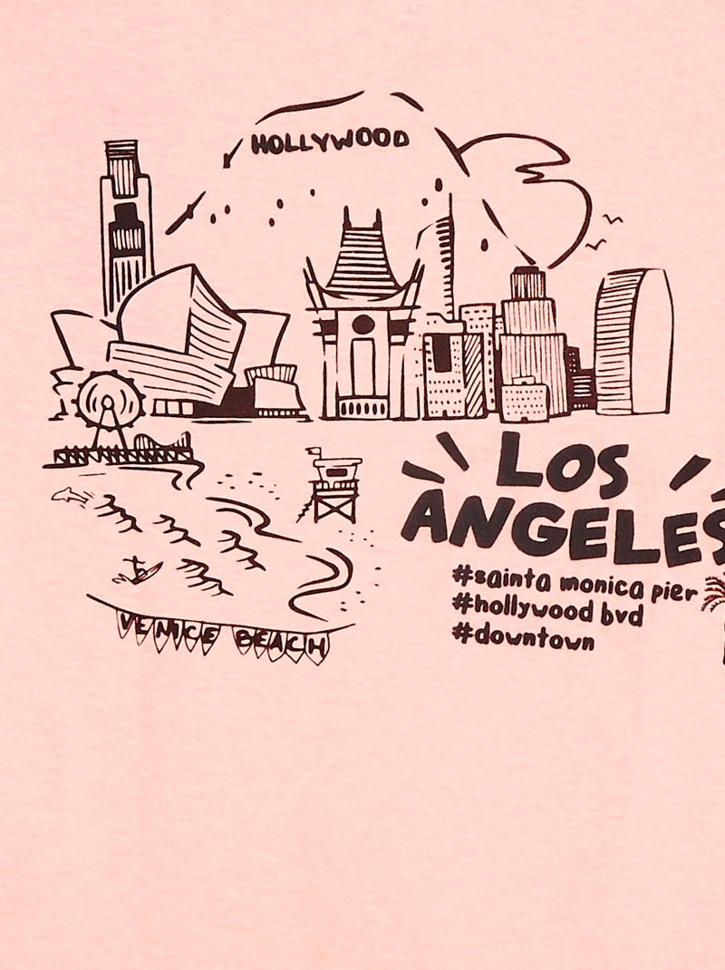 T-shirt loose avec poche poitrine ORANGE - Kiabi