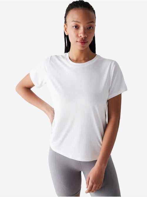 T-shirt loose en modal à col rond cassé penti - Kiabi T-shirt loose en modal à col rond cassé penti - Kiabi