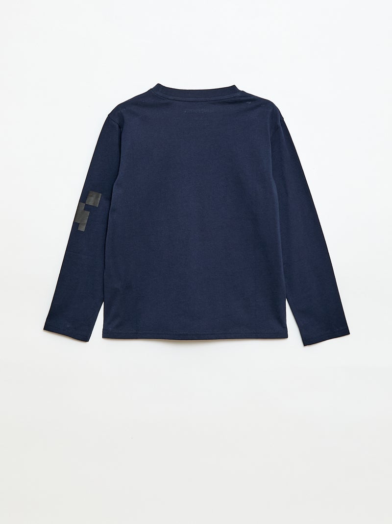 T-shirt loose fit 'Minecraft' Bleu marine - Kiabi