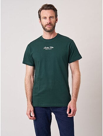 T-shirt loose homme en 100% coton imprimé pasta amore 'deeluxe'