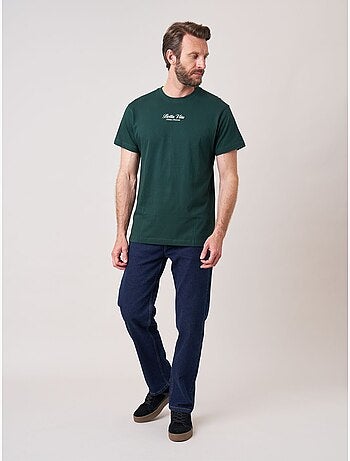 T-shirt loose homme en 100% coton imprimé pasta amore 'deeluxe'