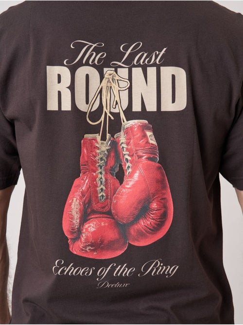 T-shirt loose homme imprimé dos gants de boxe 'deeluxe' - Kiabi T-shirt loose homme imprimé dos gants de boxe 'deeluxe' - Kiabi