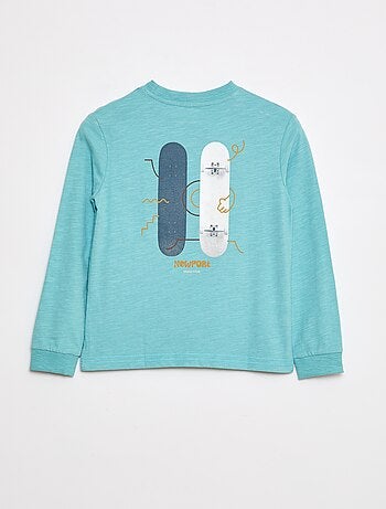 T-shirt loose imprimé skate