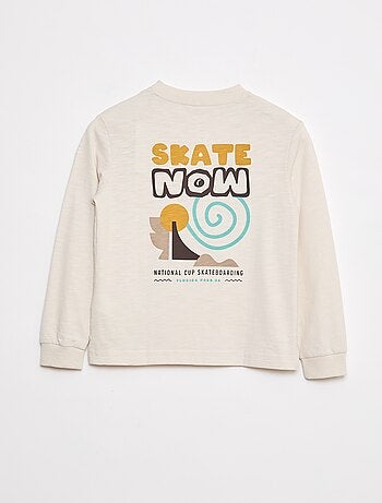 T-shirt loose imprimé skate