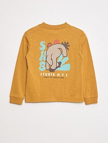 T-shirt loose imprimé skate