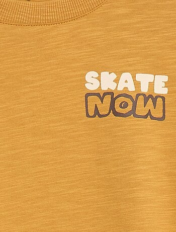 T-shirt loose imprimé skate