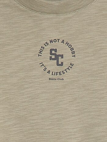 T-shirt loose imprimé skate