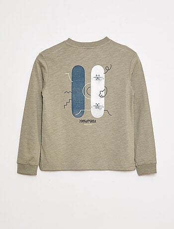 T-shirt loose imprimé skate