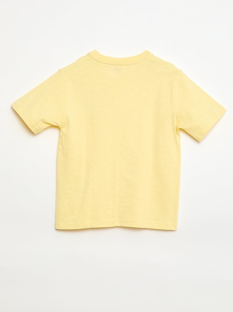 T-shirt loose Jaune - Kiabi