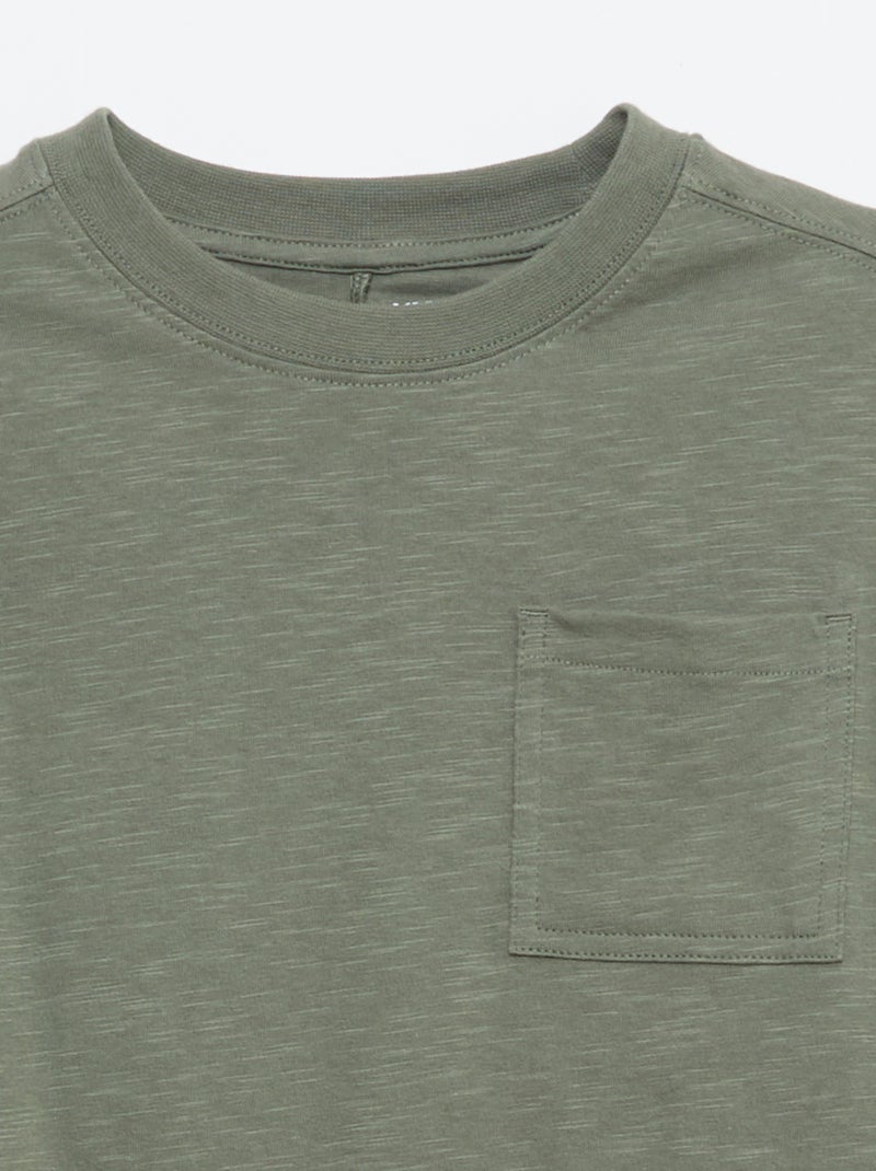T-shirt loose Kaki - Kiabi