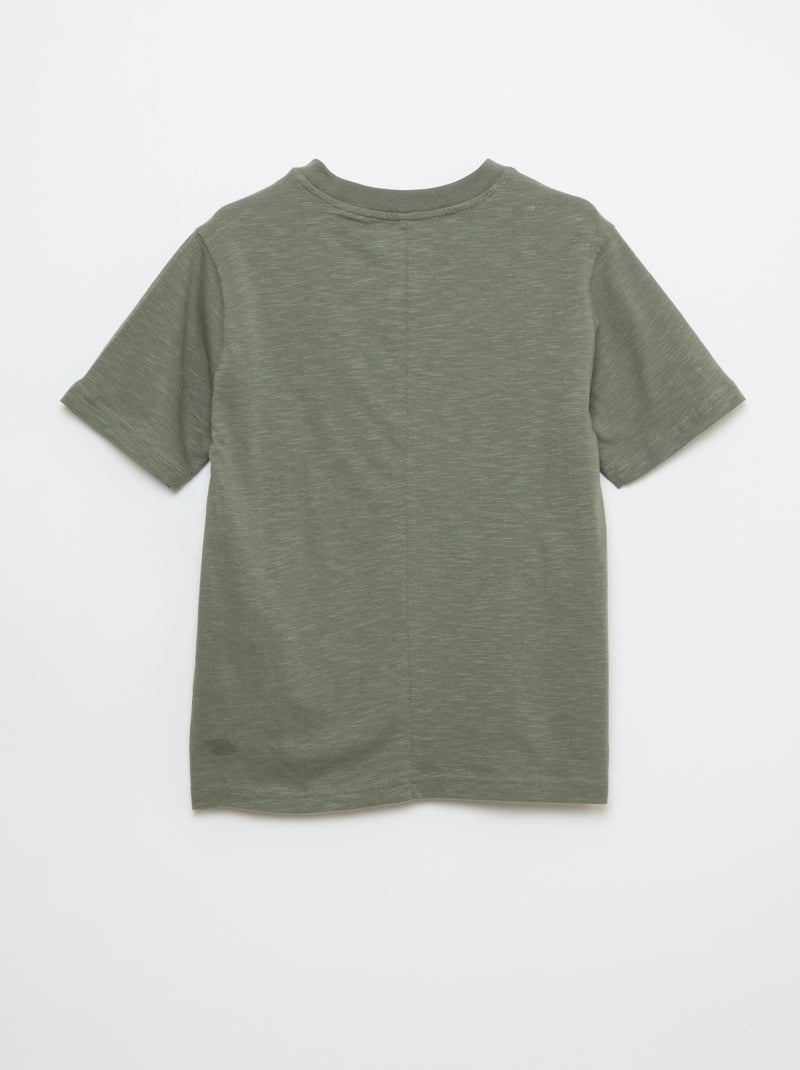 T-shirt loose Kaki - Kiabi
