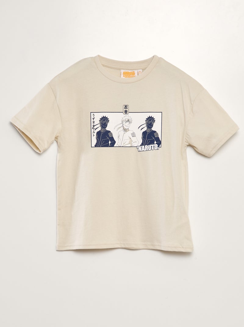 T-shirt loose 'Naruto' Beige - Kiabi