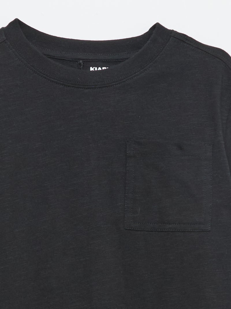 T-shirt loose Noir - Kiabi