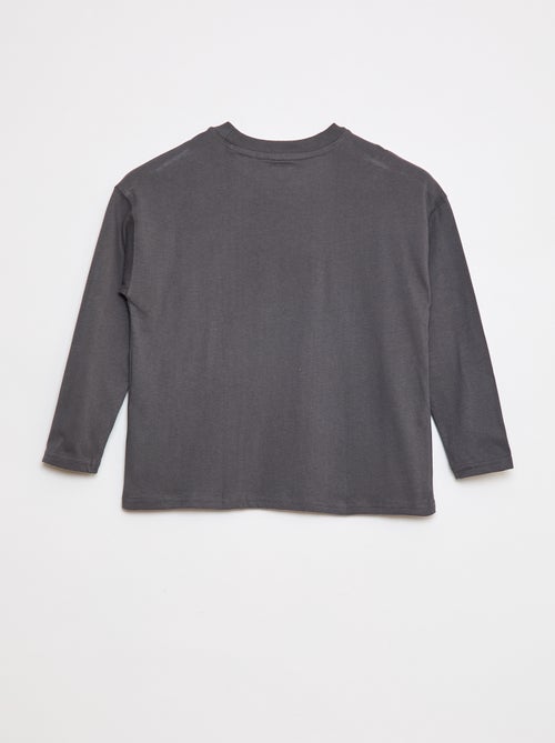 T-shirt loose uni - Kiabi