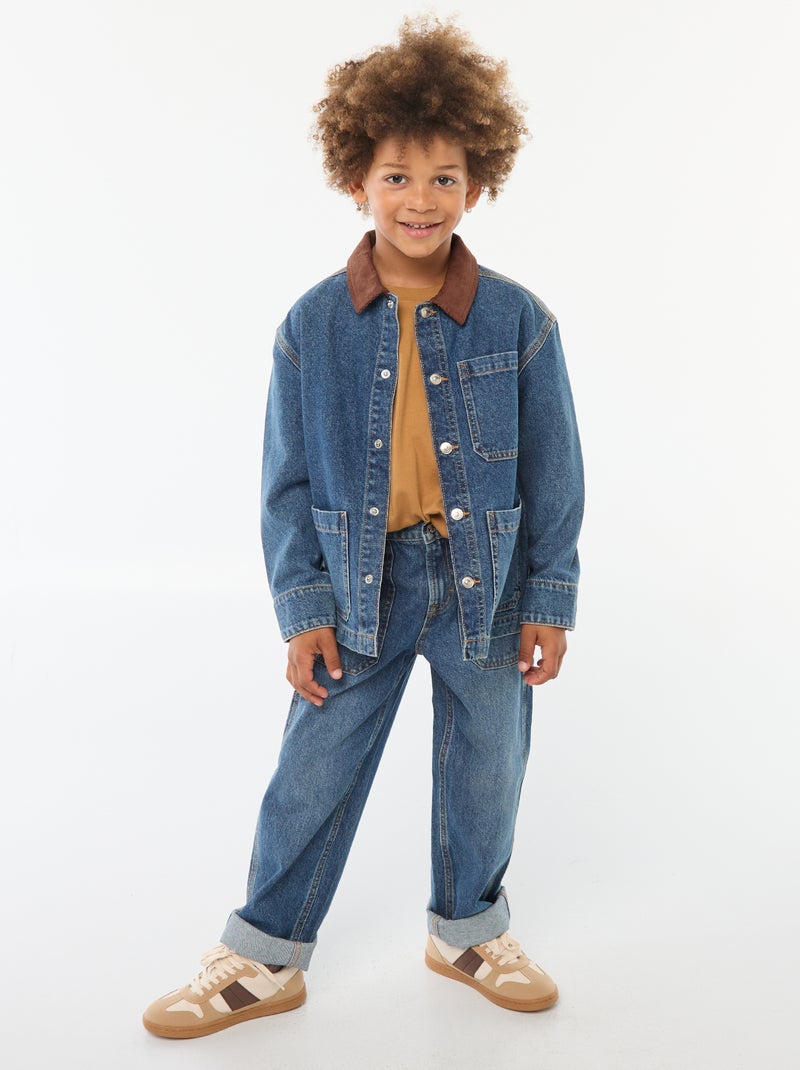 T-shirt loose uni Jaune - Kiabi