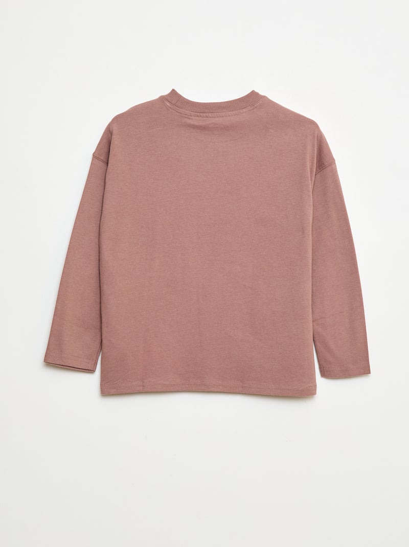 T-shirt loose uni Rose - Kiabi