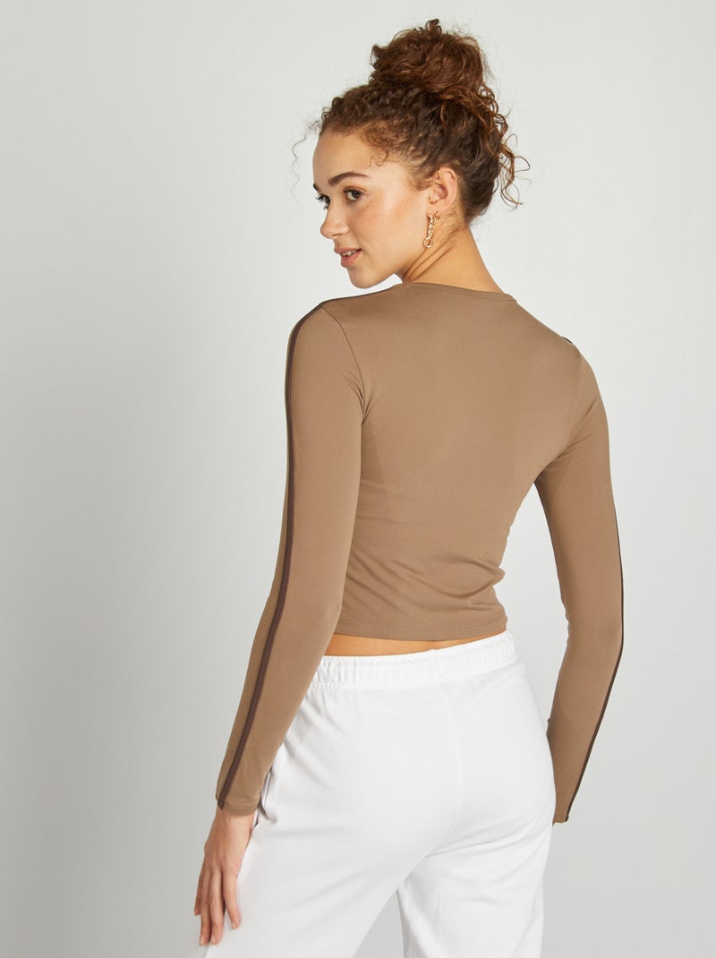 T-shirt 'Los Angeles' Beige - Kiabi