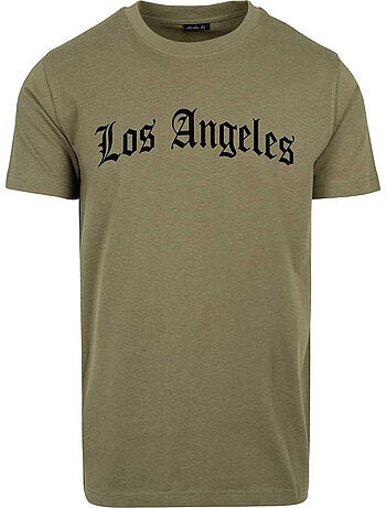 T-shirt los angeles wording - mister tee