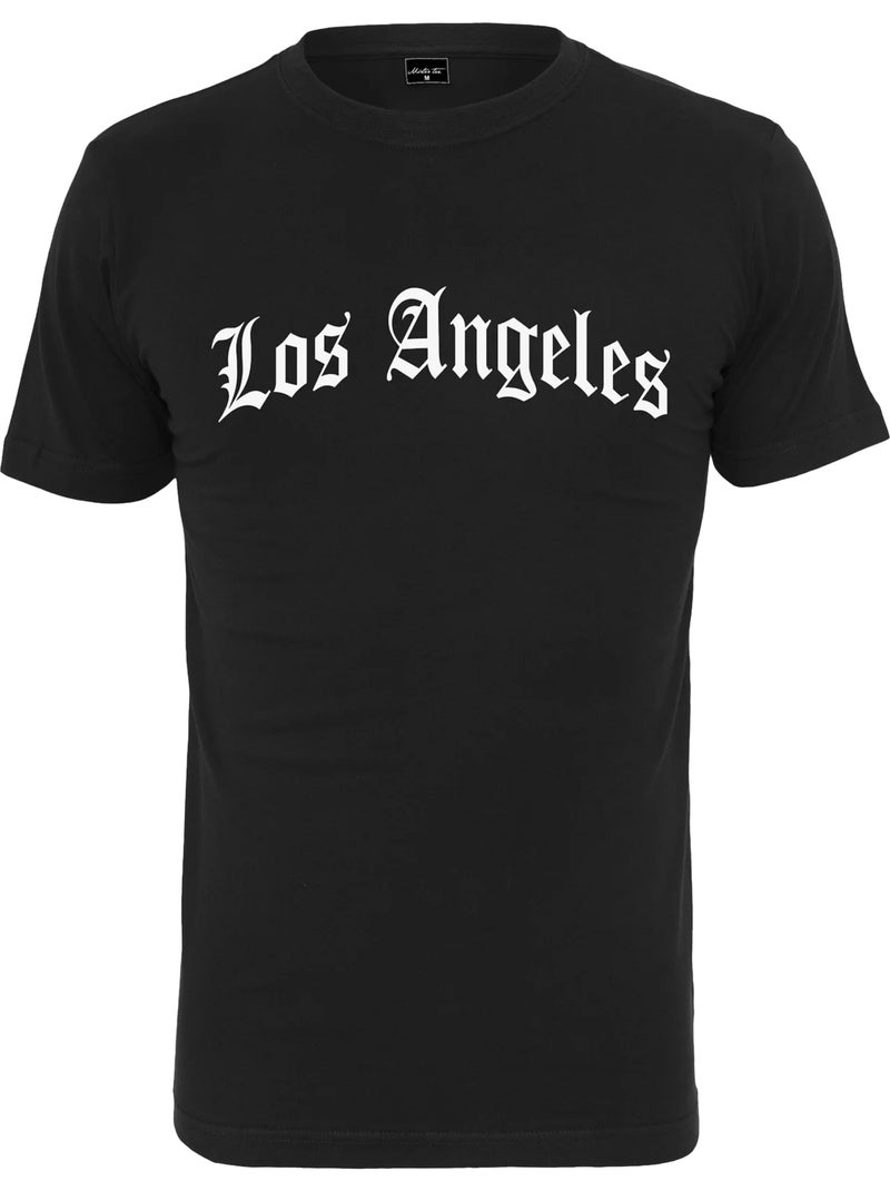 T-shirt los angeles wording - mister tee Noir - Kiabi