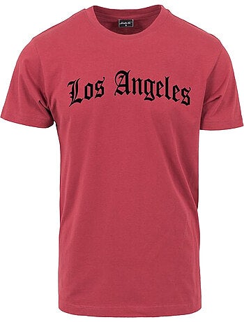 T-shirt los angeles wording - mister tee