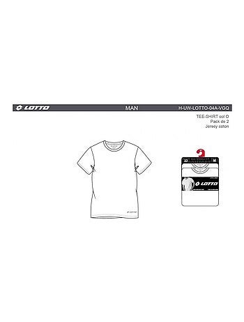 T Shirt LOTTO - Pack de 2
